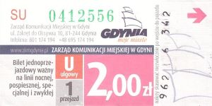 Bilet Gdynia 2,00