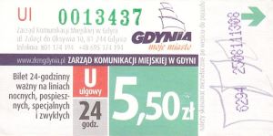 Bilet Gdynia 5,50