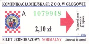 Bilet Głogów 2,10