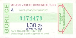 Bilet Gorlice 1,30