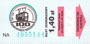 Bilet Gorzów Wielkopolski 1,40