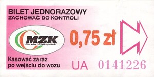 Bilet Gorzów Wielkopolski 0,75