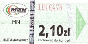 Bilet Gorzów Wielkopolski 2,10