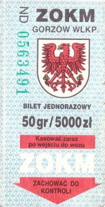 Bilet Gorzów Wielkopolski 50/5000