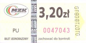 Bilet Gorzów Wielkopolski 3,20