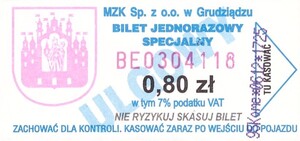 Bilet Grudziądz 0,80