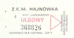Bilet Hajnówka