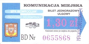 Bilet Inowrocław 1,30