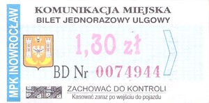 Bilet Inowrocław 1,30