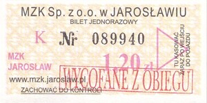 Bilet Inowrocław 1,20