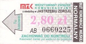 Bilet Jastrzębie Zdrój