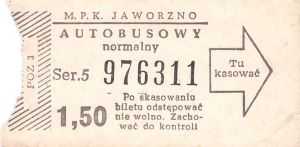 Bilet Jaworzno 1,50