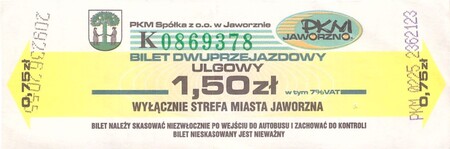 Bilet Jaworzno 1,50