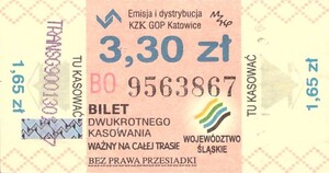 Bilet Katowice 3,30