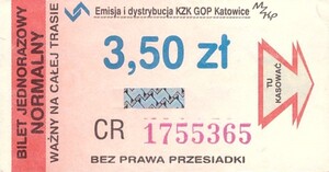 Bilet Katowice 3,50