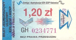 Bilet Katowice 1,20