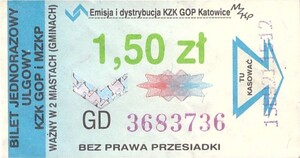 Bilet Katowice 1,50