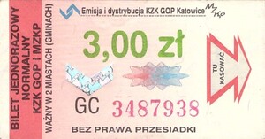 Bilet Katowice 3,00