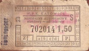 Bilet Katowice 1,50 S
