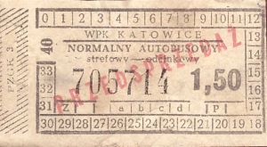 Bilet Katowice 1,50