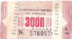 Bilet Katowice 3000 A 46
