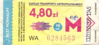 Bilet Katowice 4,80 M kierowca