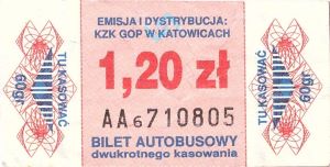 Bilet Katowice 1,20