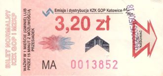 Bilet Katowice 3,20