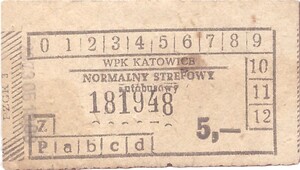Bilet Katowice 5