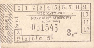 Bilet Katowice 3