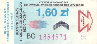 Bilet Katowice 1,60