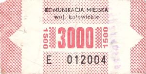 Bilet Katowice 3000