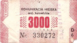 Bilet Katowice 3000 D 6