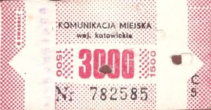 Bilet Katowice 3000 C 8