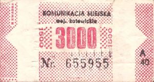 Bilet Katowice 3000 A 40