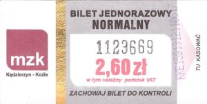 Bilet Kędzierzyn Koźle 2,60