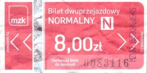 Bilet Kędzierzyn Koźle 8,00