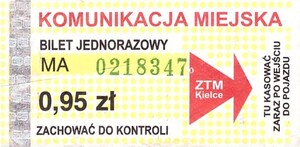 Bilet Kielce 0,95