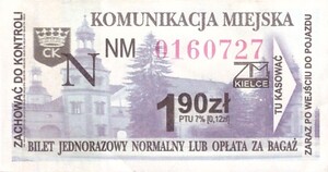 Bilet Kielce 1,90