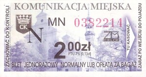 Bilet Kielce 2,00