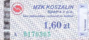 Bilet Koszalin 1,60