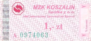 Bilet Koszalin 1