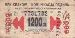 Bilet Kraków 1200