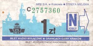 Bilet Kraków 1