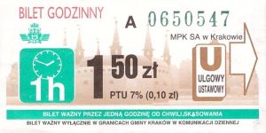 Bilet Kraków 1,50