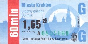 Bilet Kraków 1,65
