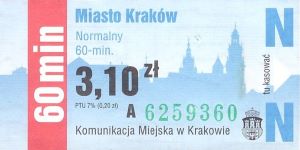 Bilet Kraków 3,10