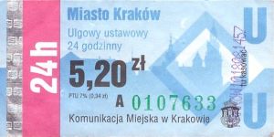 Bilet Kraków 5,20