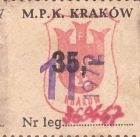 Bilet Kraków 11,72