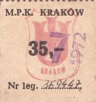 Bilet Kraków 07,72